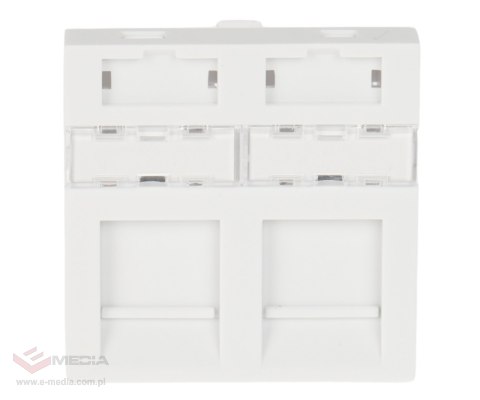 GNIAZDO MODULARNE KEYSTONE SXF-M-2-45-WH-P SOLARIX