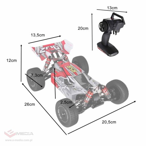 Samochód RC WLToys 144001 1:14 4WD Off-Road 60 km/h 2.4G RTR