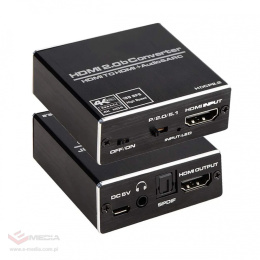 Extractor HDMI na HDMI + Audio SPDIF lub Jack 3.5 ARC Spacetronik SPH-AE06