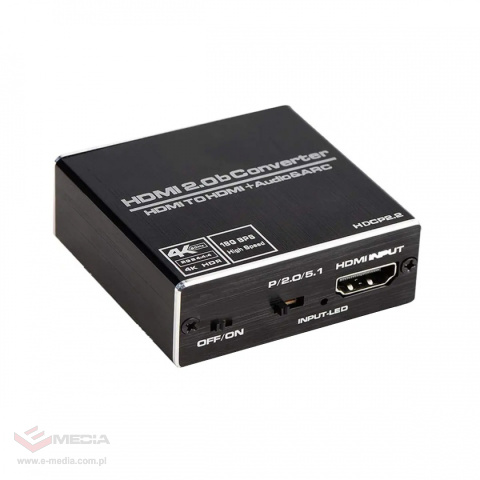 Extractor HDMI na HDMI + Audio SPDIF lub Jack 3.5 ARC Spacetronik SPH-AE06