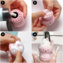 Octopus-shaped silicone facial cleansing brush