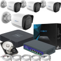 Zestaw Monitoringu 4 kamery IP 4Mpx IR50 1TB