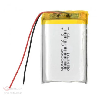 Bateria Li-Pol 2000mAh, 3.7V, 103450