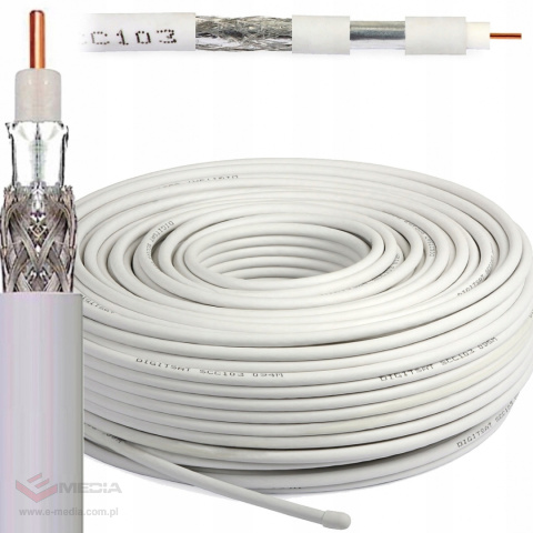 Kabel koncentryczny RG-6 LXK504 100m