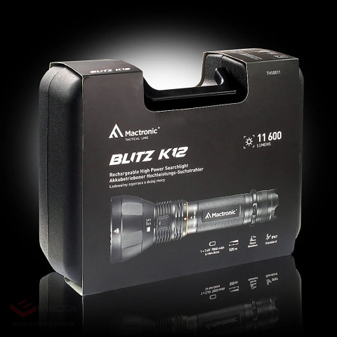 LED-Taschenlampe Mactronic BLITZ K12 11 600 Lumen
