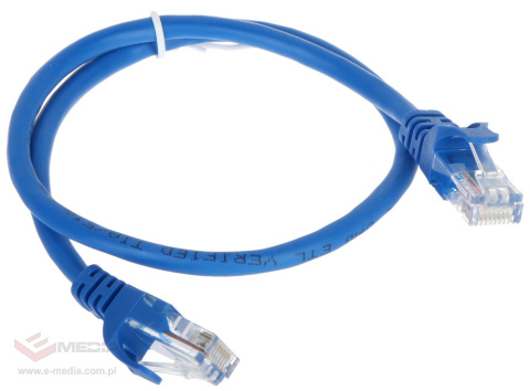 Patch Cable F/UTP Cat5 0,5m Blue