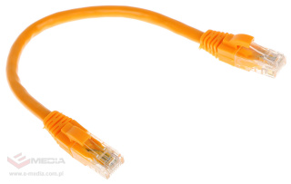 Patch Cable F/UTP Cat6 0,2m Orange