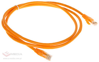 Patchcord F/UTP kat.6 1,5m Pomarańczowy