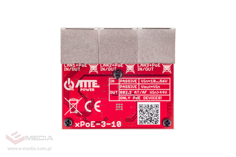 Switch PoE 3 portowy xPoE-3-10