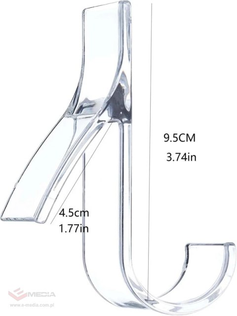 Wieszak /haczyk /na grzejnik łazienkow,kaloryfer przezroczysty 1 szt