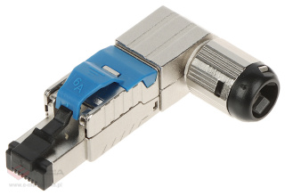 RJ45/FTP6A-HAND-KAT shielded angled modular plug