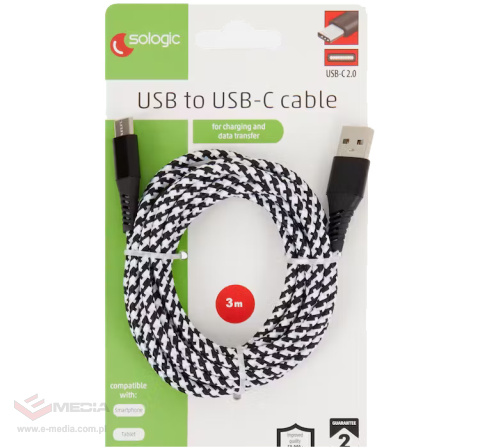 Kabel USB-C do transmisji danych i ładowania 3 m