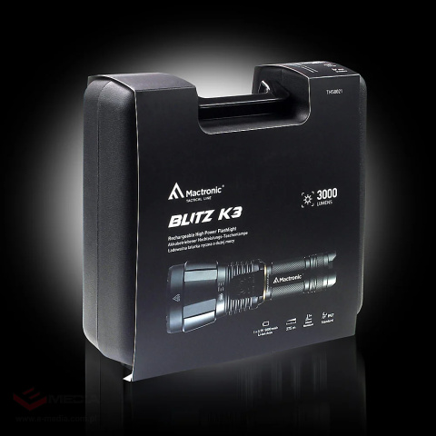 Mactronic BLITZ K3 LED-Taschenlampe mit 3000 Lumen