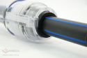 Gerader zweiteiliger Verbinder für HDPE-Rohr 32 mm, (transparent, transparent)