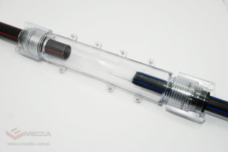 Joint, straight two-part connector for HDPE pipe 25 mm (transparent, transparent)