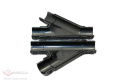 T-Stück, HDPE-Rohrverbinder 40 mm mit Abgang 25 mm, ausziehbar, schwarz