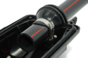 T-Stück, Verbinder für HDPE-Rohr 32 mm mit Abgang 25 mm, ausziehbar, schwarz