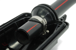Tee, connector for HDPE pipe 40 mm with outlet 32 mm, extendable, black