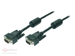 LOGILINK VGA cable 2x Ferrite hQ, 5m