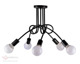 LAMPA SUFITOWA PLAFON LED MODERN 16W/43cm/chrom