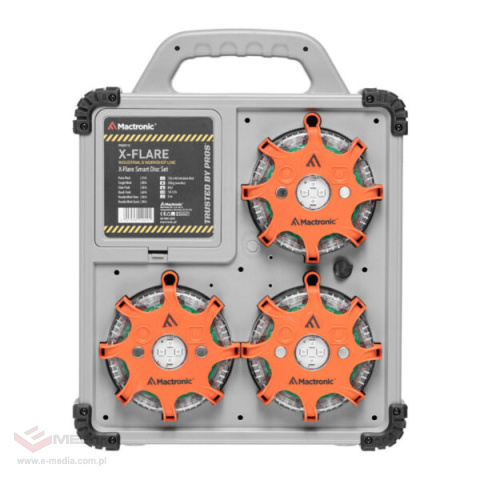 X-FLARE Set aus sechs Signalscheiben mit automatischer PSD0112 Synchronisation