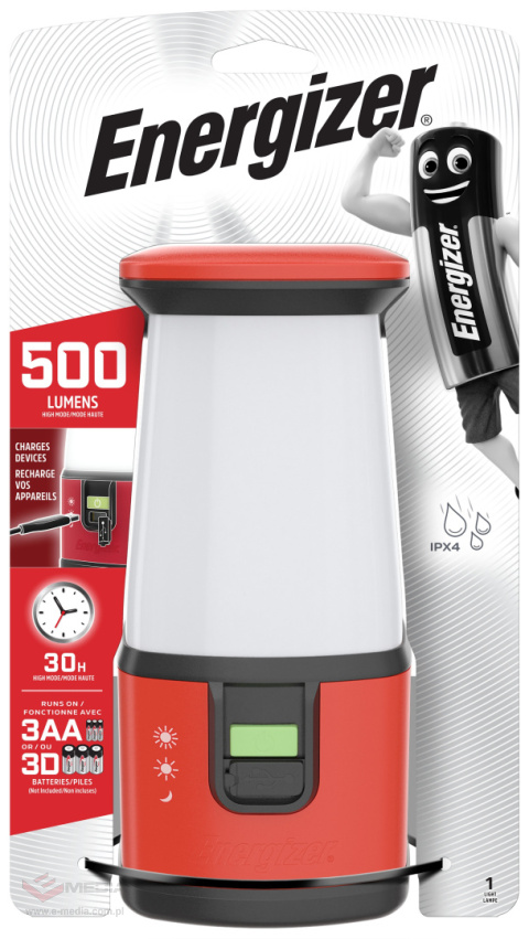 Energizer 360° USB Camping Taschenlampe 500 Lumen
