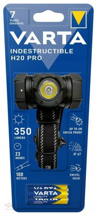 "Indestructible" LED headlamp, headlamp Varta H20 PRO 4W 3AAA 17732