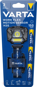 LED headlamp, headlamp Varta WORK FLEX MOTION SENSOR H20 3W 3AAA 18648