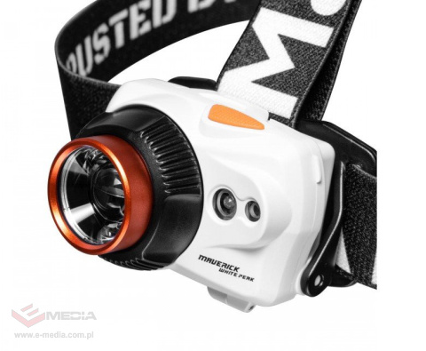 Stirnlampe, LED-Stirnlampe mit Fokusfunktion und Bewegungssensor Mactronic Maverick White Peak AHL0052