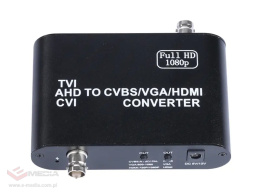 AHD/TVI/CVI to HDMI/VGA/CVBS Converter Spacetronik SP-AHTV02
