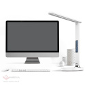 13W Platinet PDL081DW LED desk lamp with clock, alarm and thermometer