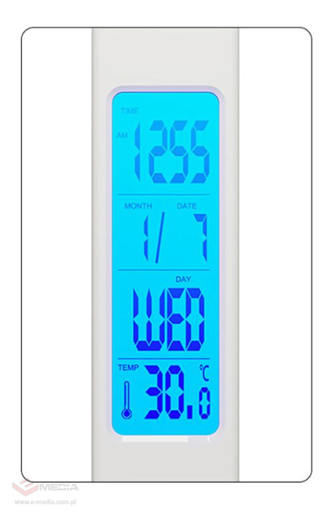 Lampka biurkowa LED 4W Media-Tech MT222, bezprzewodowa ładowarka indukcyjna QI 15W