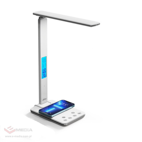 4W Media-Tech MT222 LED Desk Lamp , 15W QI Wireless Induction Charger