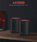 AX3000 Dualband 2,5 Gbit/s LAN-Mesh-Router WiFi 6 2 Stück Cortex A53 Cudy M3000