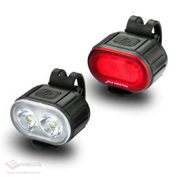 Set of rechargeable LED bicycle lights Falcon Eye Twins FBS0071