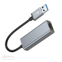 Adapter Karta sieciowa USB 3.0 na gniazdo RJ45 1000 Mbp LED szary