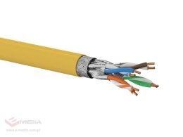 Kabel S/FTP kat.7A ALANTEC Dca LSOH 4x2x23AWG 1500 MHz (10Gb/s) 500m (POMARAŃCZOWA powłoka) 25 lat gwarancji, badanie jakości IN