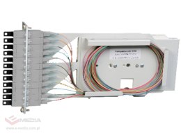 Kaseta światłowodowa 12xSC Simplex MM 50/125 OM2, do panela 3U przystosowana do spawania ALANTEC
