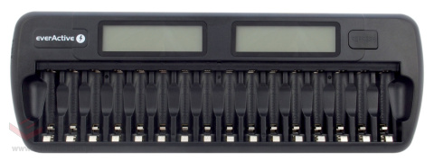 everActive NC-1600 Profi-Ladegerät für 16 Akkus