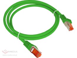 Patch-cord S/FTP kat.6A LSOH 0.25m zielony ALANTEC