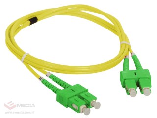 Patch cord SM SC/APC-SC/APC duplex 9/125 1.0m ALANTEC