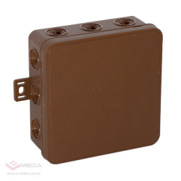 Viplast V7 Surface-mounted box 100x100x41 IP54 brown