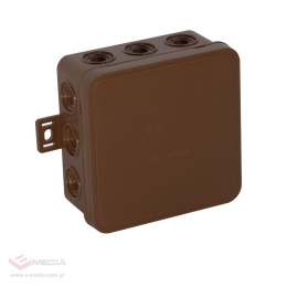Viplast V6 Surface-mounted box 85x85x4 IP54 brown