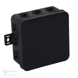 Viplast V6 Surface-mounted box 85x85x4 IP54 black