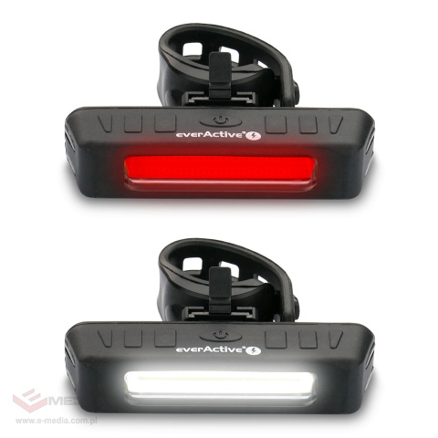 LED-Fahrradbeleuchtungsset: everActive FL-300+ Cree XP-G3 350 Lumen + everActive BL-150R