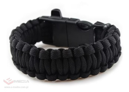 Badger Outdoor Paracord Armband mit Zunder - Schwarz