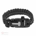 Badger Outdoor Paracord Bracelet with Tinder - Black