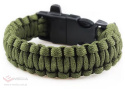 Badger Outdoor Paracord Bracelet with Tinder - Olive