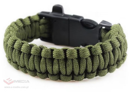 Badger Outdoor Paracord Bracelet with Tinder - Olive