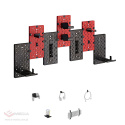 Black perforated wall for gaming cables and accessories Spacetronik Holdee SPB-157B